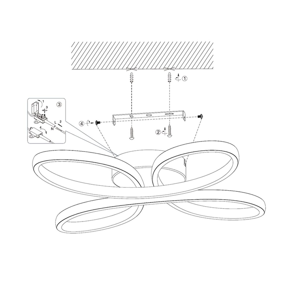 Kronleuchter & Deckenlampen: LED Deckenleuchte, Weiss, 40 cm x 40 cm – Neu (gemäss Beschreibung) aus Kreuzlingen von Smart-Light 6