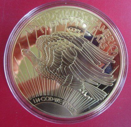 Medaglie: GIGANT: Replik "20$ Gold Eagle 1933" - PP - D = 70mm – Nuovo (secondo la descrizione) da Luzern venduto da Horoskop1 1