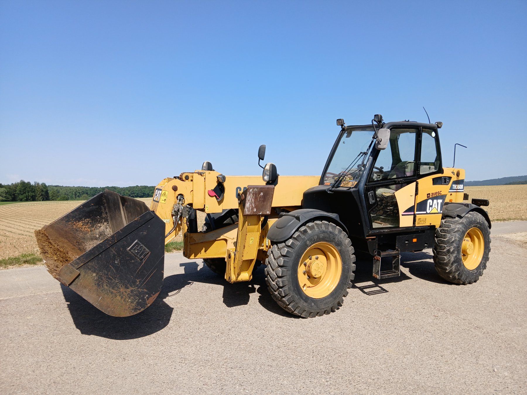 Tutte le macchine: CAT TH360B chargeur téléscopique Caterpillar – Usato da Vendlincourt venduto da Moserre