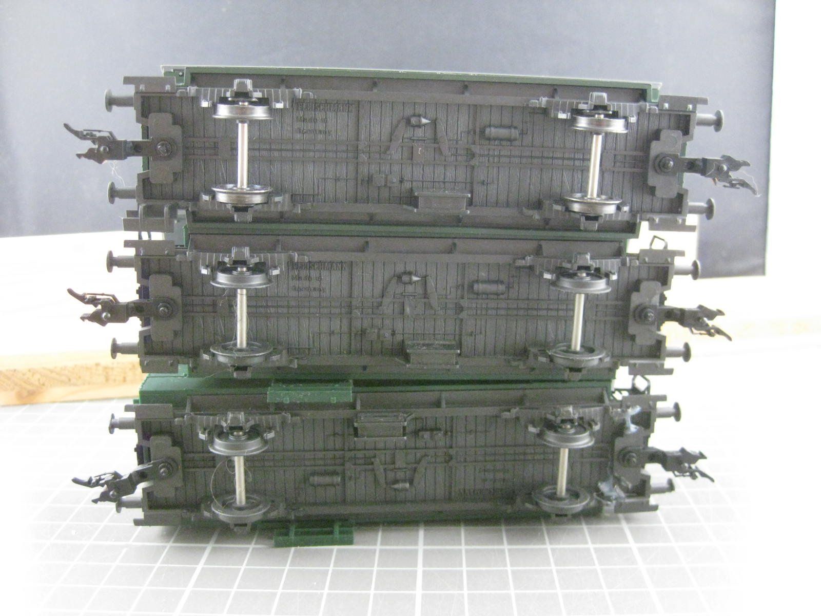 Fleischmann Modellini di ferrovie: Fleischmann 3 DRG Oldtimerwagen, ohne OVP, mit Fleischmann P – Usato da Malters venduto da Marosko 7