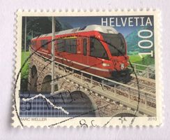 Nr.1350 mit Stempel 2010 100 jahre Berninalinie Sondermarken