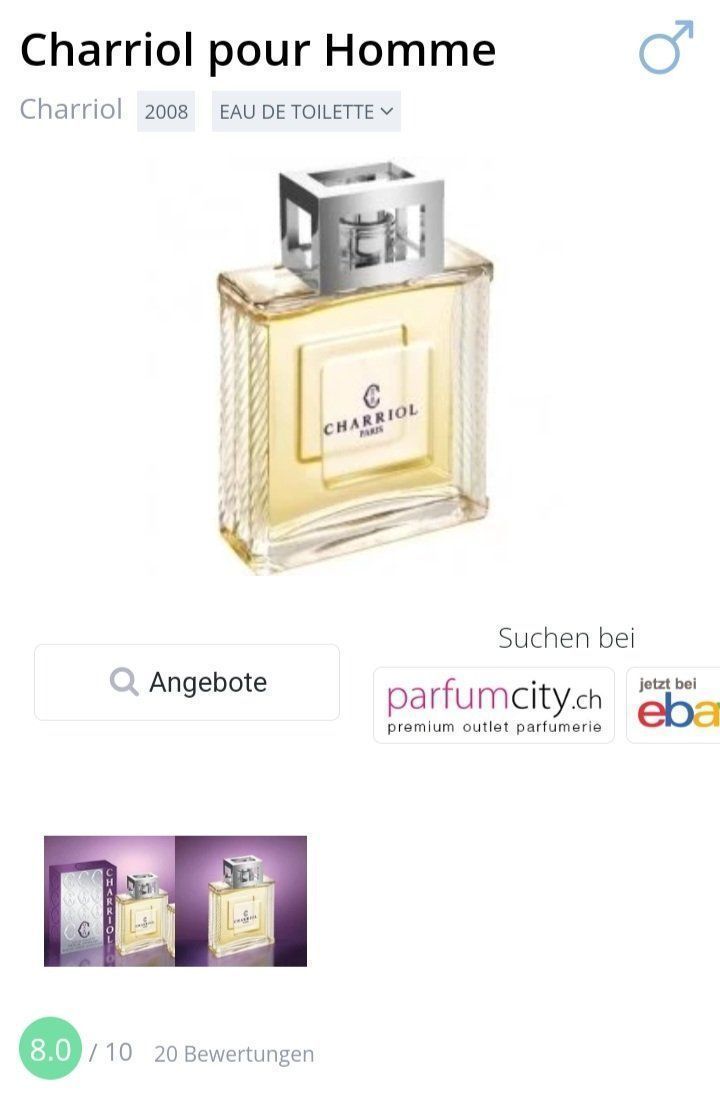 Profumi & Eau de Toilette: 5 ml CHARRIOL POUR HOMME ABFÜLLUNG – Nuovo (secondo la descrizione) da St. Gallen venduto da CaliSunshine 2