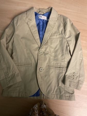 Leichter H&M Jungen Blazer Gr. 104 beige