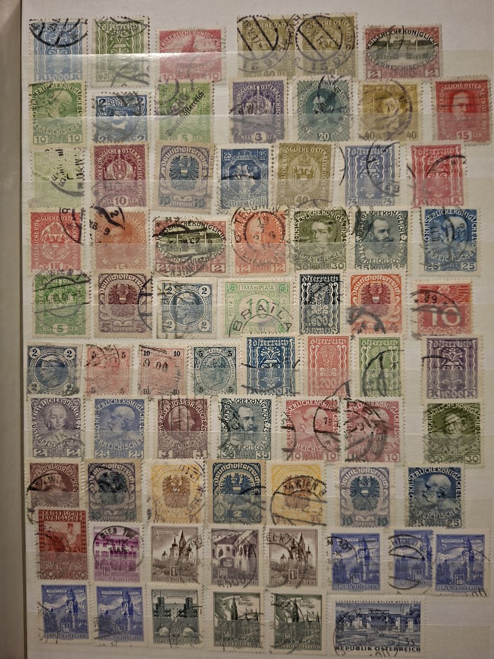 Tutti i francobolli: Briefmarkensammlung Österreich – Usato da Balgach venduto da SIMEON27 3