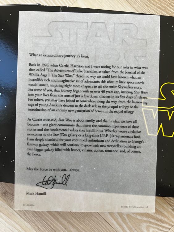 Star Wars die Skywalker Saga + Behind the scene + Brief DVD Kaufen