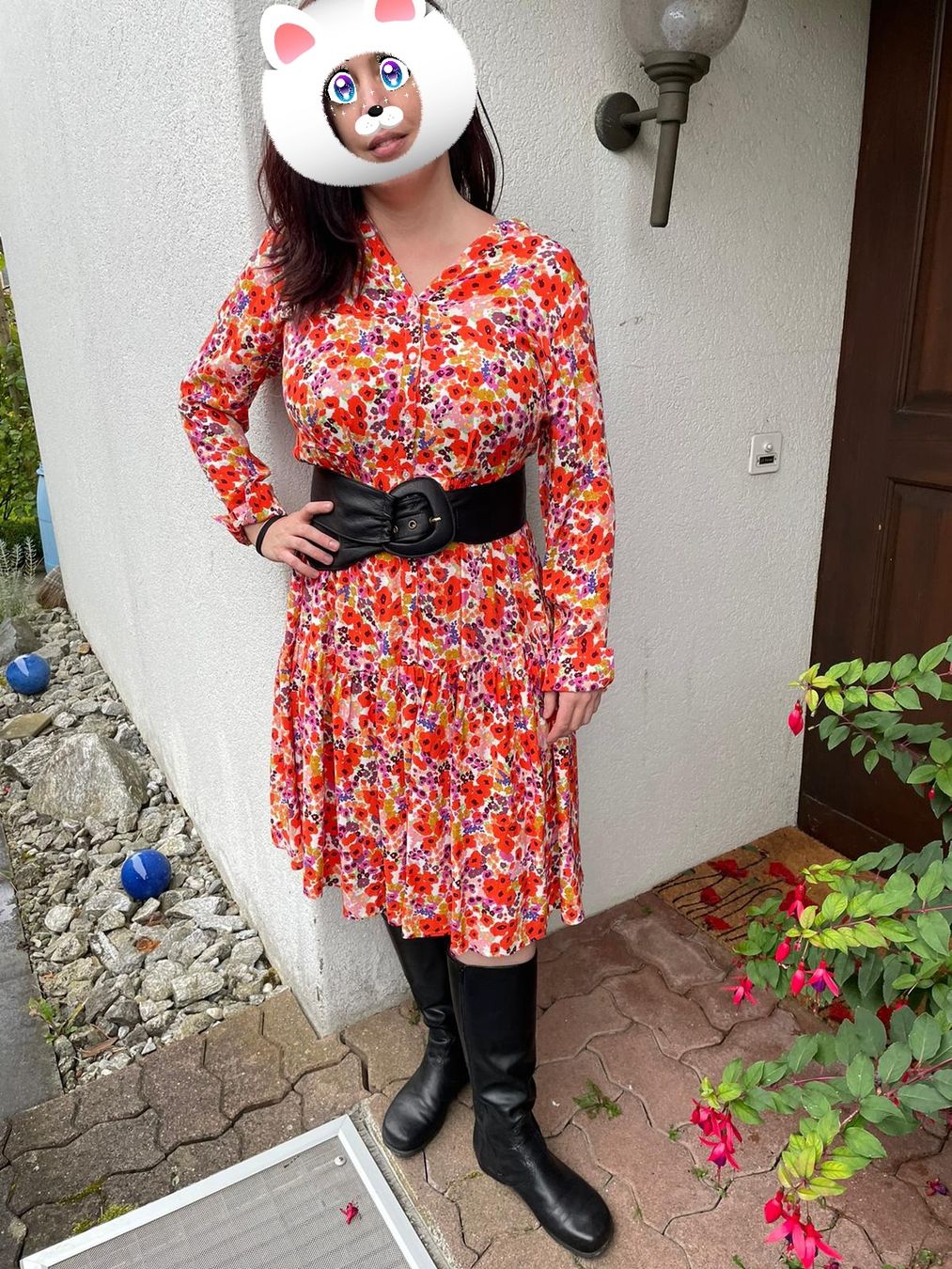 Kleider: Herbstkleid Orange langarm – Neu (gemäss Beschreibung) aus Büttikon AG von rebeccaparvex