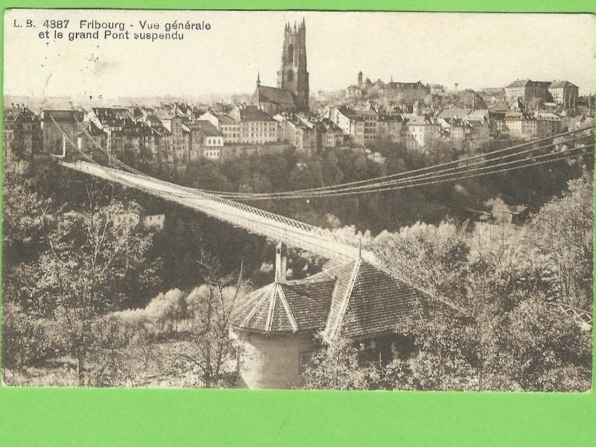 Cartoline postali: Fribourg – Usato da Zürich venduto da t24_de