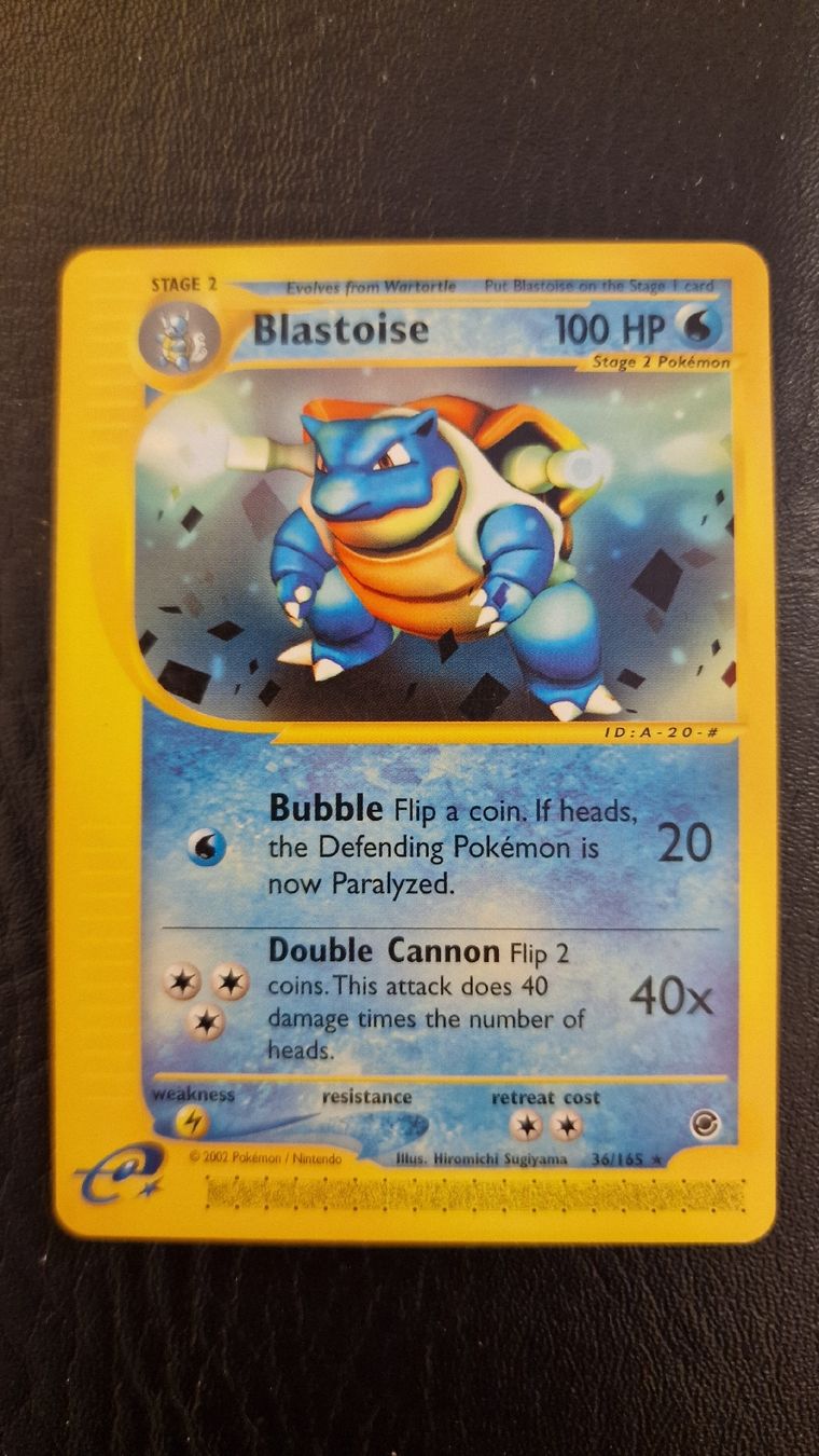 Pokémon Carte collezionabili: Blastoise #36 – Pokémon Expedition – Usato da Veytaux venduto da PocketMonster