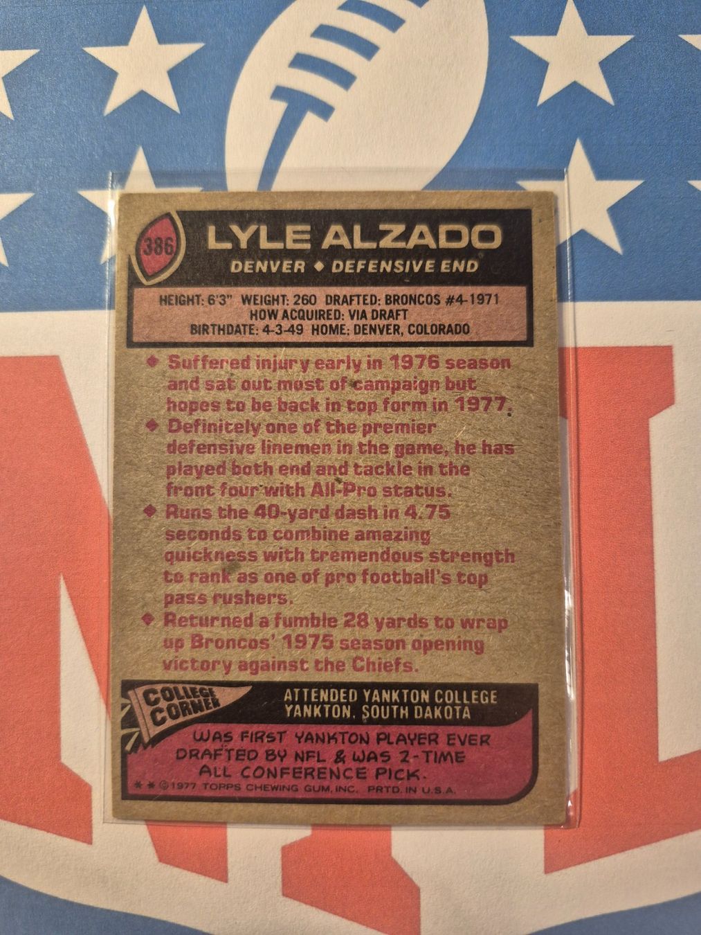NFL Carte collezionabili: NFL Lyle Alzado Denver Broncos – Usato da Treiten venduto da Sauber73 1