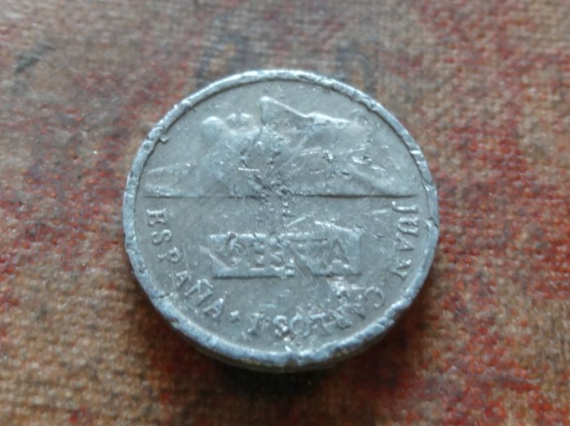 Alle Münzen: ESPAGNE  1 Pesetas  1989 – Gebraucht aus Romanel-sur-Lausanne von Swift13 1