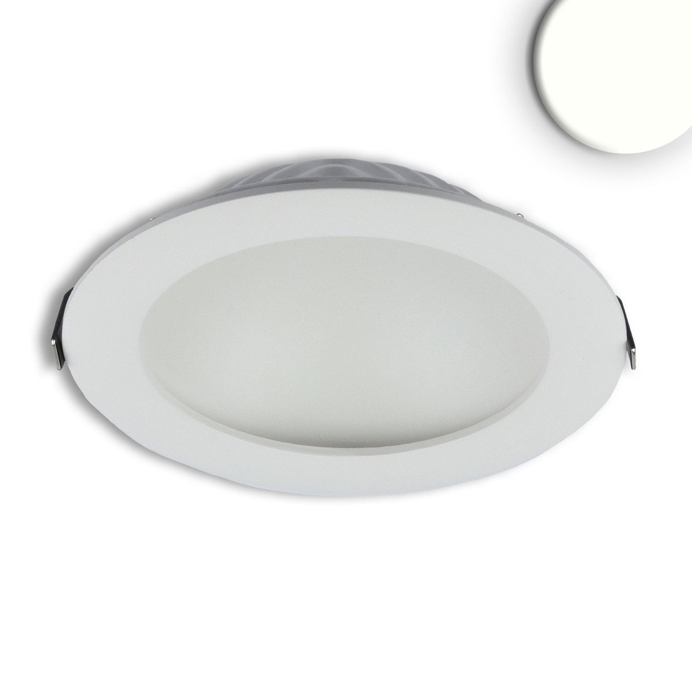 Lampen: LED Einbauleuchte, Weiss, 17 cm Ø, Rund – Neu (gemäss Beschreibung) aus Kreuzlingen von Smart-Light