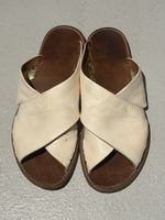 Sandale Silvano Sassetti Leder Creme Grösse 39