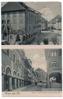 Gruss aus Wil, Zweibildkarte, gelaufen 1906