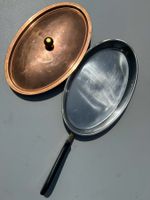 Vintage Kupfer Flambierpfanne mit Deckel (Marke Spring)