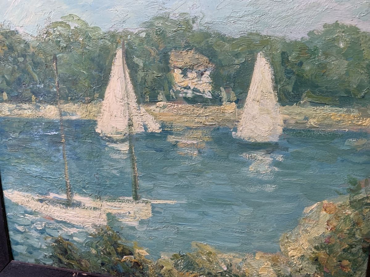 Dipinti: Nach Claude Monet Seine b. Argenteuil – Usato da Wolfhalden venduto da SecondAntique 3
