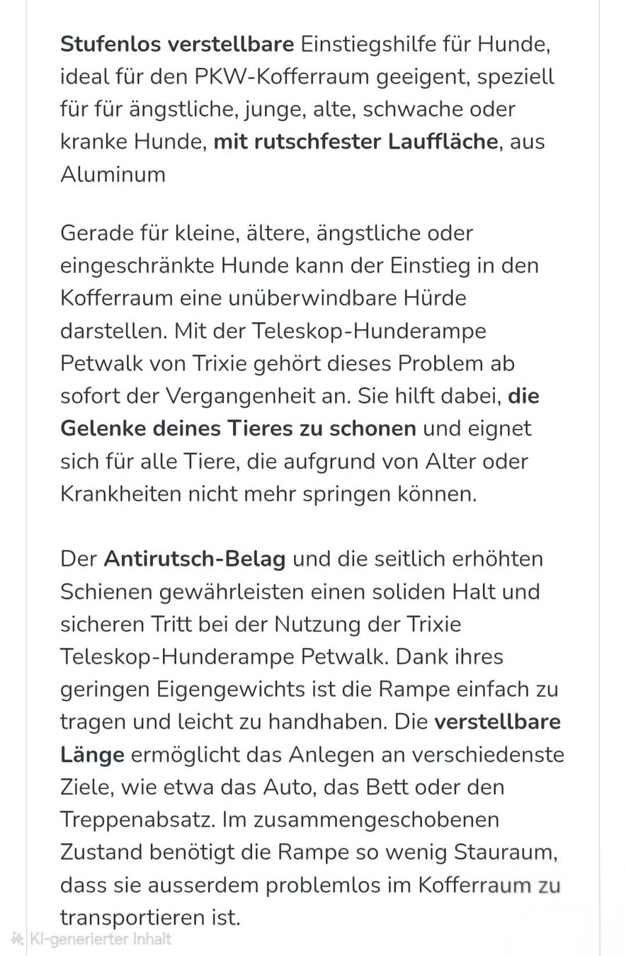 Cages, transport & sécurité: Hunderampe von Trixie – D'occasion à St. Gallen par hanschpi 4