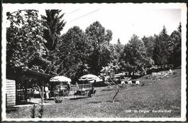 St-Cergue Garden-Golf (Minigolf) animée, circulée 1957