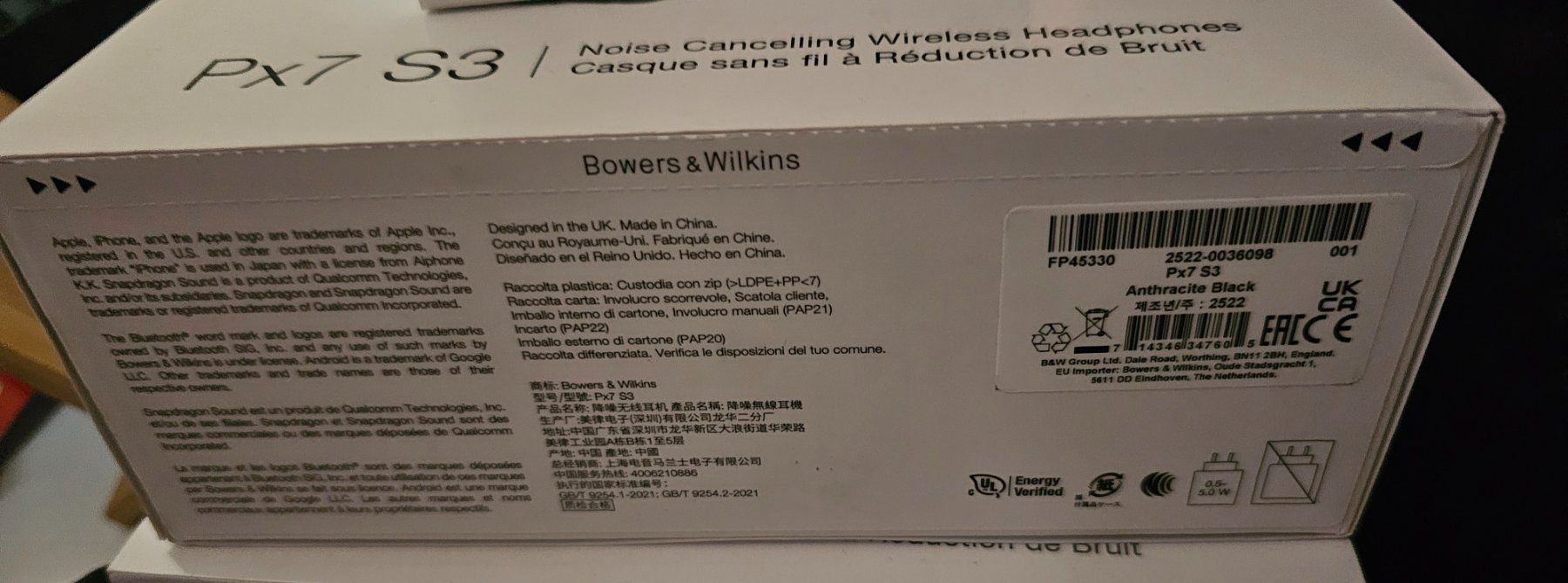 Bowers & Wilkins Cuffie: Neue Bowers & Wilkins PX7 S3 – Nuovo e nell'imballaggio originale da Meggen venduto da dav_7vw6 2