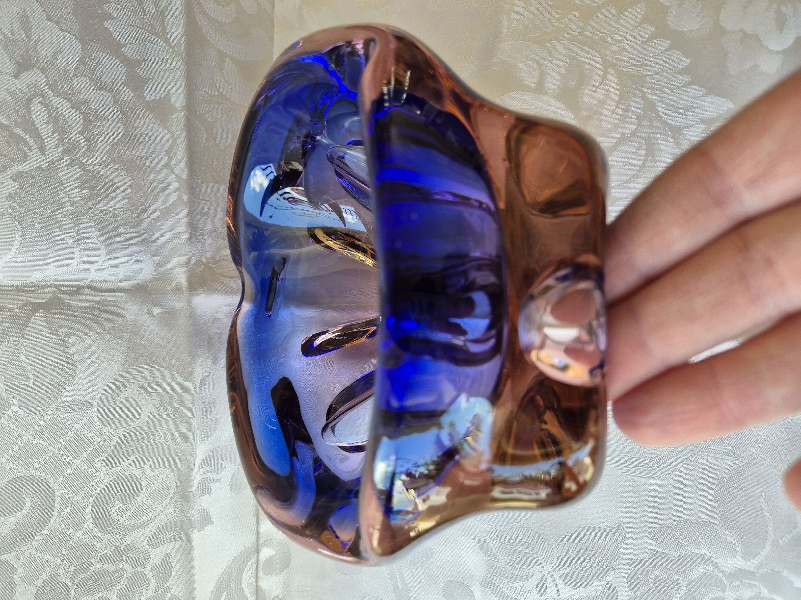 Murano Portacenere: Murano Aschenbecher blau-rosa – Usato da Eschlikon TG venduto da zuzanka80 3