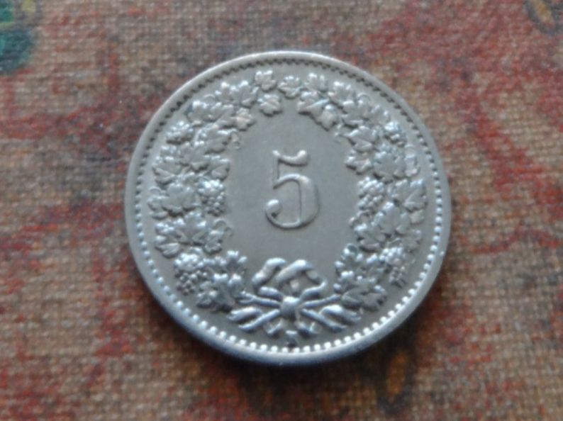 Alle Münzen: 5 Rp. 1947  (C) – Gebraucht aus Romanel-sur-Lausanne von Swift13 1