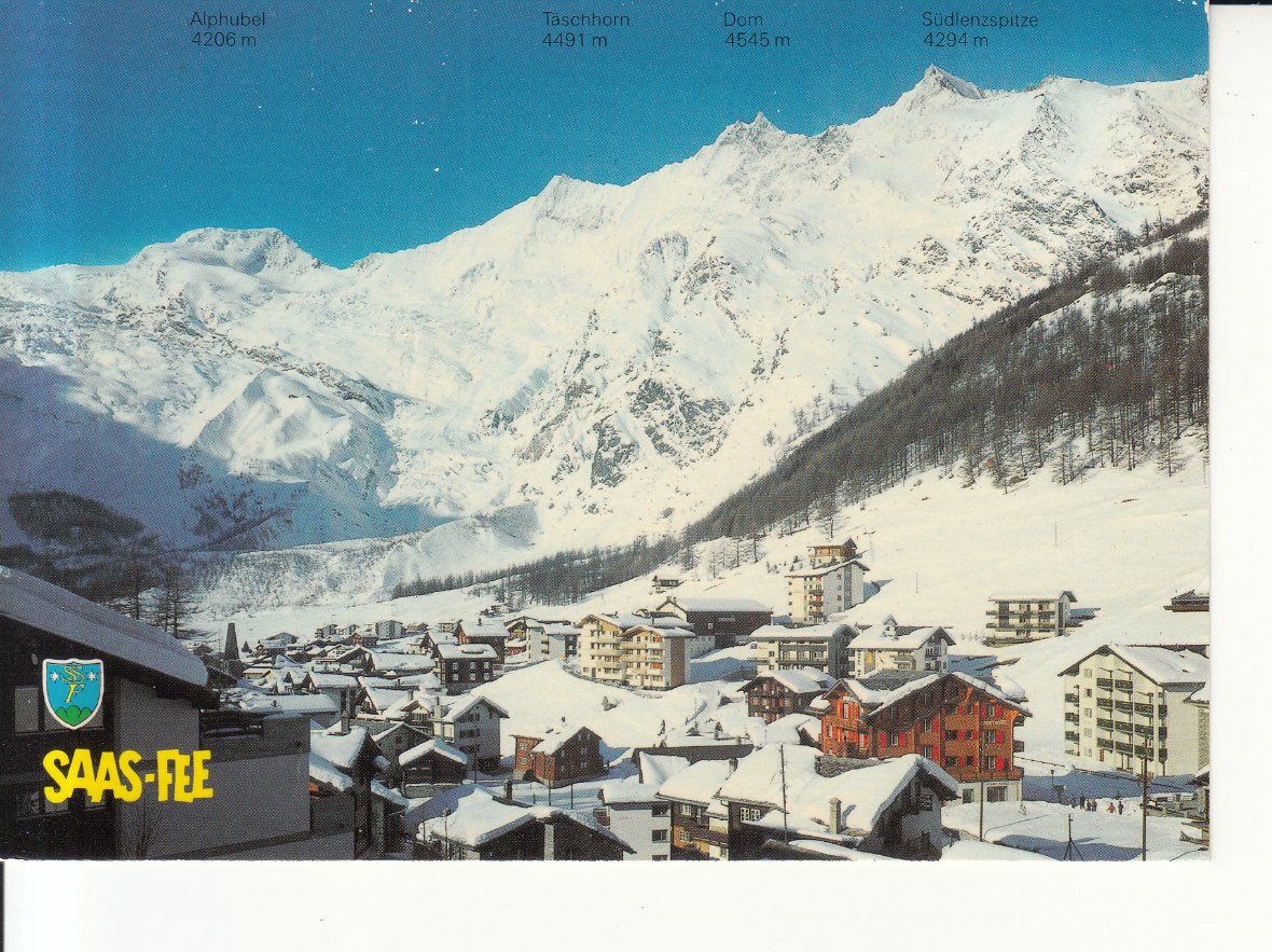 Cartoline postali: Saas Fee 1982 – Usato da Bürglen TG venduto da StampGraf