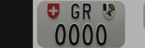 Insegne: Kontrollschild GR für ein Motorrad – Usato da Küblis venduto da Carlovers