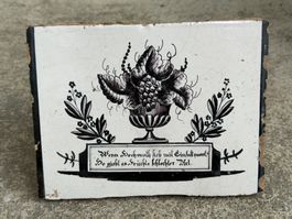 schöne antike Ofenkachel