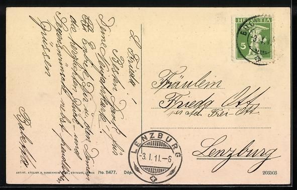 Cartoline postali: AK Buchs /SG, In der Graf mit Friedheim – Usato da Berlin venduto da bartko-reher 1