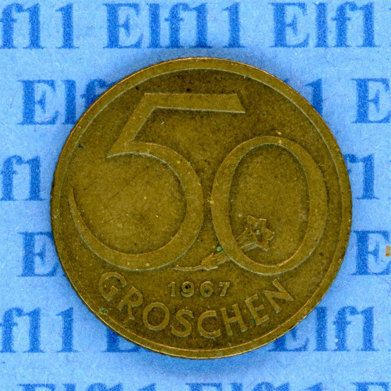 Tutti le monete: ATS___0.50 1967 ss 50 Groschen – Usato da Widnau venduto da Elf11
