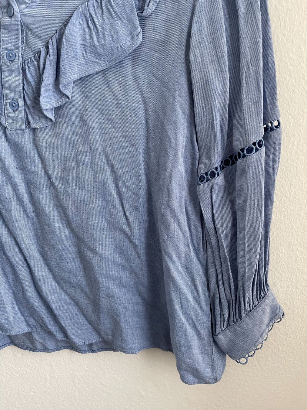 Zara Camicette: Zara hellblaue Bluse Gr XS Langarm – Usato da Bassersdorf venduto da Sandy456 5