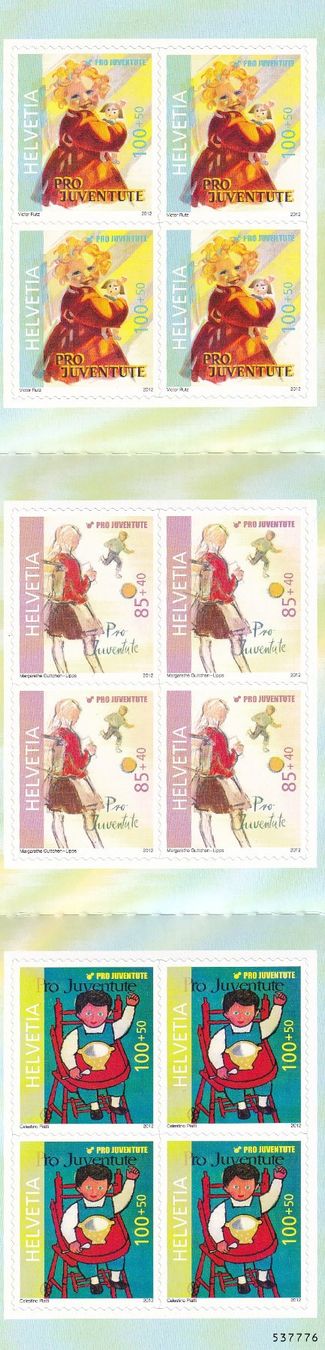 Tutti i francobolli: Markenheftchen Pro Juventute 2012 - postfrisch ** (8) – Nuovo e nell'imballaggio originale da Lausen venduto da cs8_tfz5