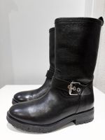 Love Moschino Biker Boots Leder Schwarz Gr. 36 - Wie neu