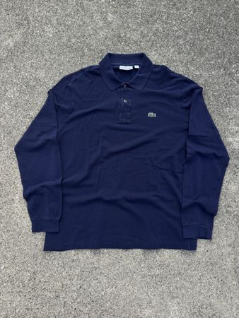 Lacoste Long Sleeve Polo Navy Size 6/XL