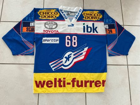Kloten Flyers Trikot / # 68 Cyrill Bühler / 2007-2008 / XL