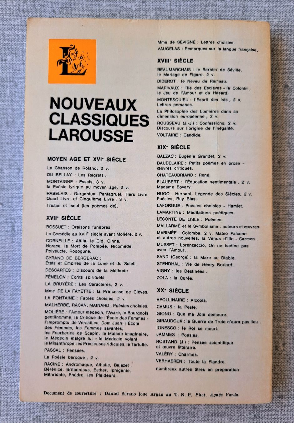 Libri: Molière : Le malade imaginaire, édition Larousse, 1965 – Usato da Hauterive NE venduto da ali_vintage 1