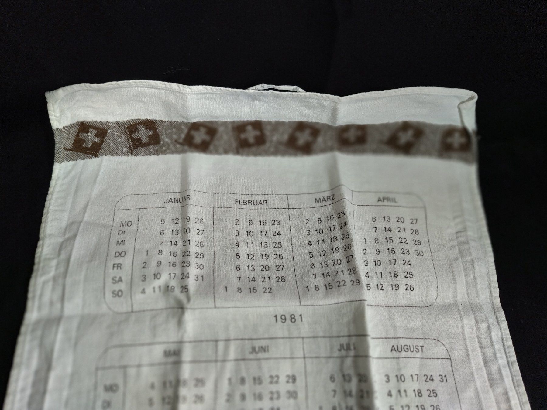 Kalender: Stoffkalender 1981, Thema: Schwingen – Gebraucht aus Bellach von JingleCherry 1