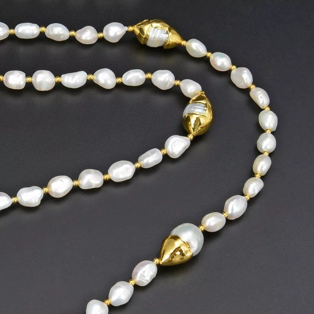 Ketten: 106 cm Weiss Lua Perlenkette Echt Collier Perle Halskette – Neu (gemäss Beschreibung) aus Prilly von ilyria73 3
