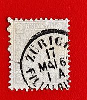 SITZENDE HELVETIA 28 VOLLSTEMPEL ZÜRICH 1862