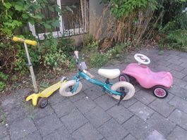 3 Kinderfahrzeuge im Set | Mini Micro, Laufrad & bobbycar