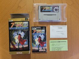 Super Pro Powerwrestling Fire 3 OVP SNES Super Famicom Jap.