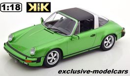 PORSCHE 911 Carrera 3.0 Targa 1977 grün-mét. 1:18 KK-Scale