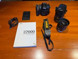 Nikon D7000 inkl. 2 Objektive (35mm & 16-85mm) 11700 Clicks