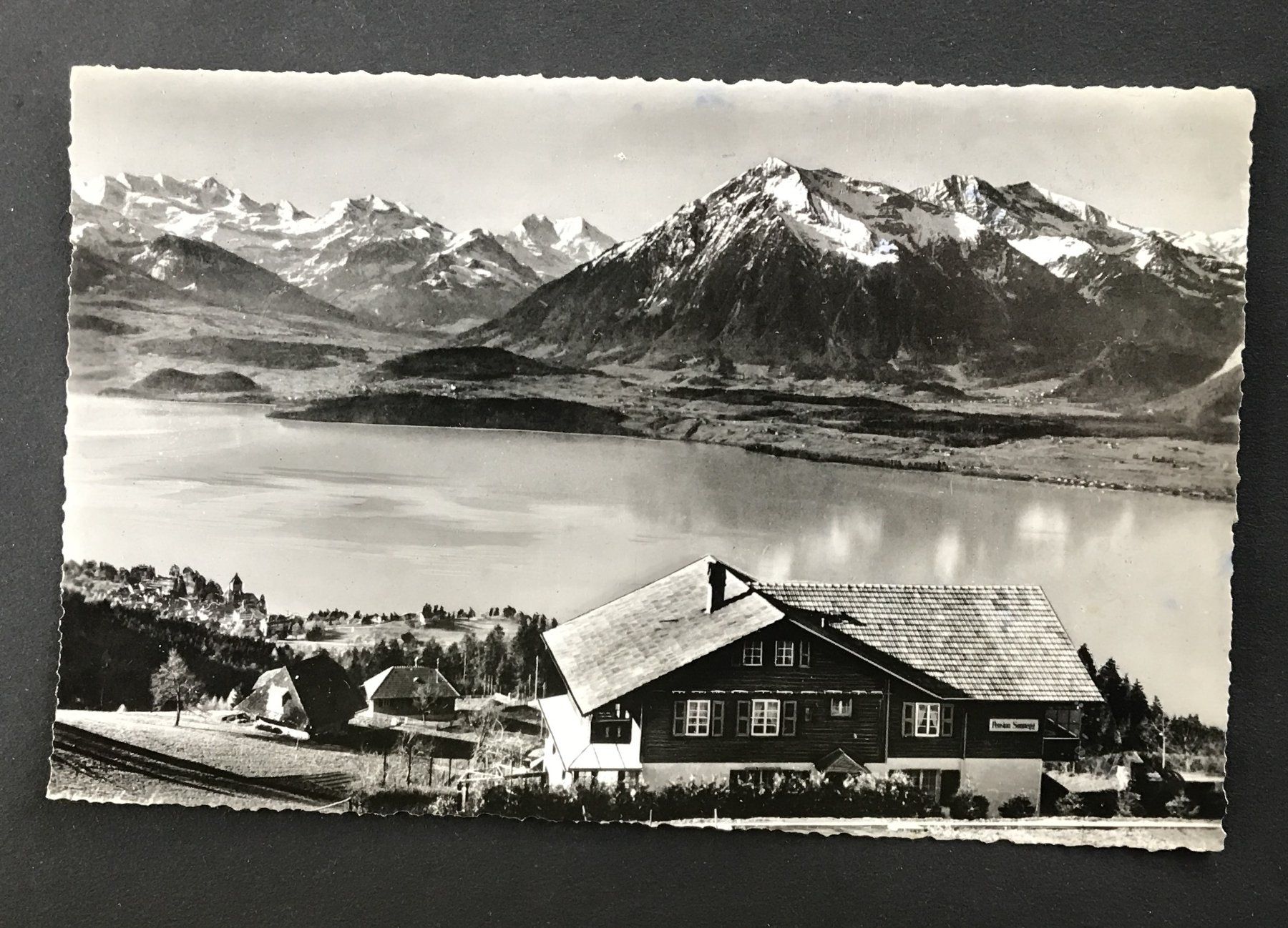 Ansichtskarten: ANTIKE ANSICHTSKARTE PENSION "SONNEGG" OB THUN – Gebraucht aus Ostermundigen von wini63