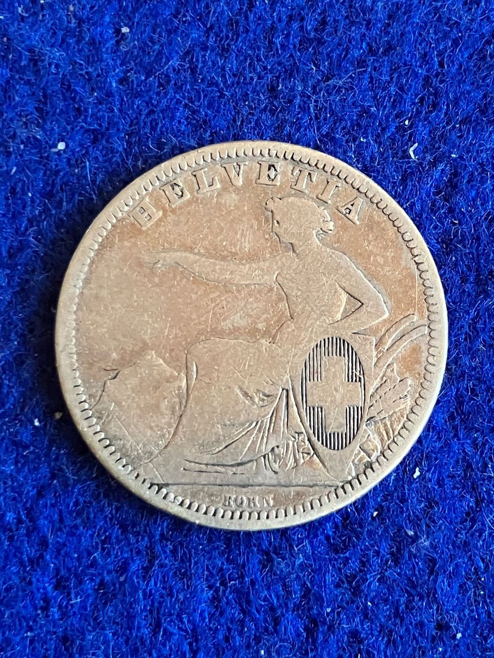 Tutti le monete: 1 Franken  1861   top – Usato da untervaz venduto da Wingert 1