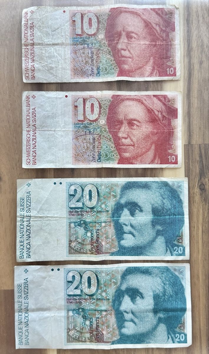 Billets de banque: Schweizer Franken 60 CHF / Alter 1707 – D'occasion à Carrouge VD par RETRO-GAME-97