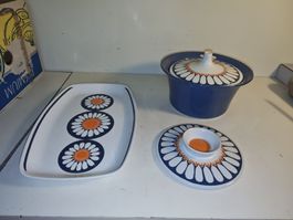 Daisy Made in Norway. Geschirr Set, 3-teilig, 70er  (nov570)