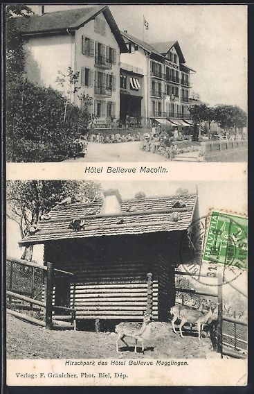 Ansichtskarten: Magglingen, Hotel Bellevue Macolin mit G – Gebraucht aus Berlin von bartko-reher