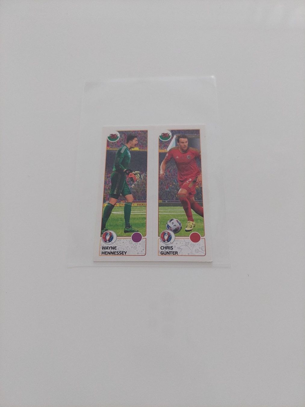 Panini Carte collezionabili: 2x Spielerbild von Wales EM 2016 – Usato da Köniz venduto da Toyscollect