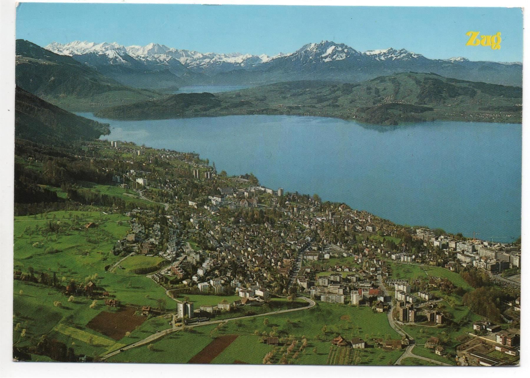 Cartes postales: ZUG Flugaufnahme – D'occasion à Jona par philajona