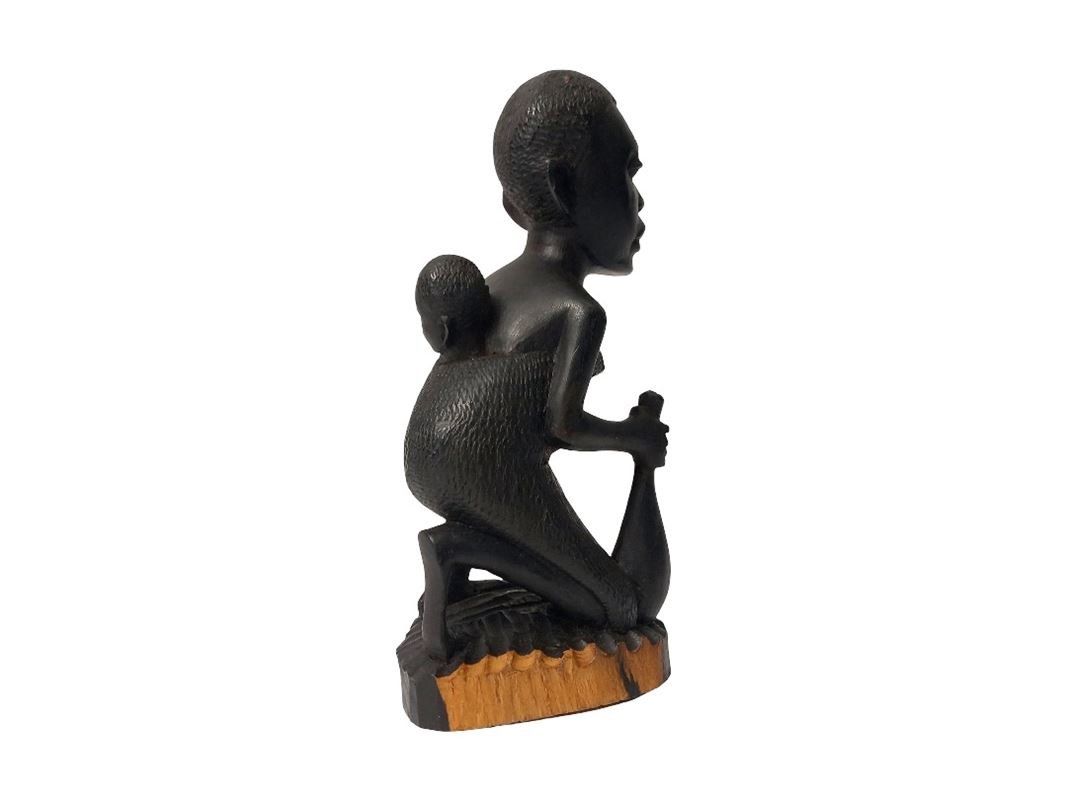 Xilografie: Handgeschnitzte Holzfigur im Bambara-Stil – Usato da Hünenberg venduto da Restwert_Zug 2